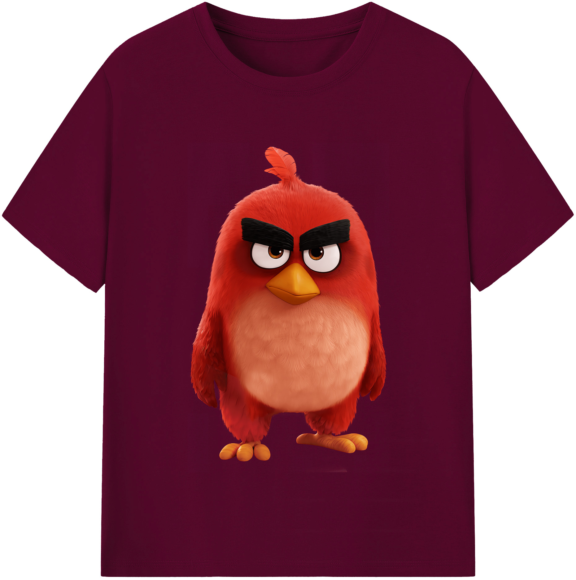 （画像用） Angry Birds アングリーバード レディースカジュアルプリントTシャツ（綿100％）